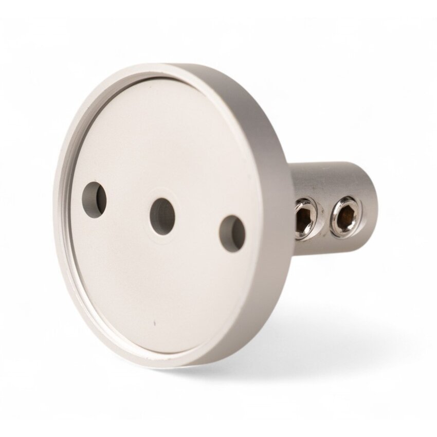 Wandhouder voor staalkabel met drievoudige inbusklem