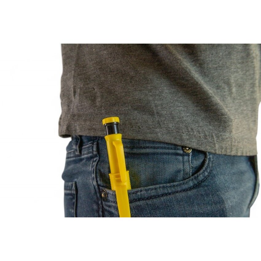 Construction pencil or carpenter's pencil with refill in 2B and Yellow - Refillable