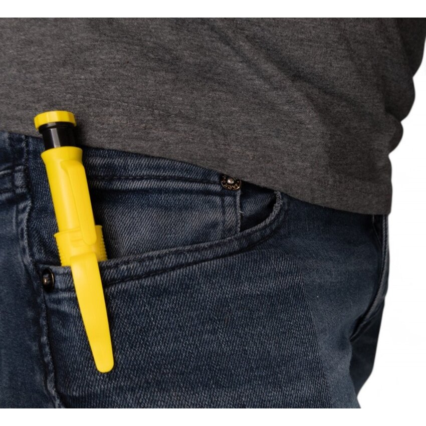 Construction pencil or carpenter's pencil with refill in 2B and Yellow - Refillable