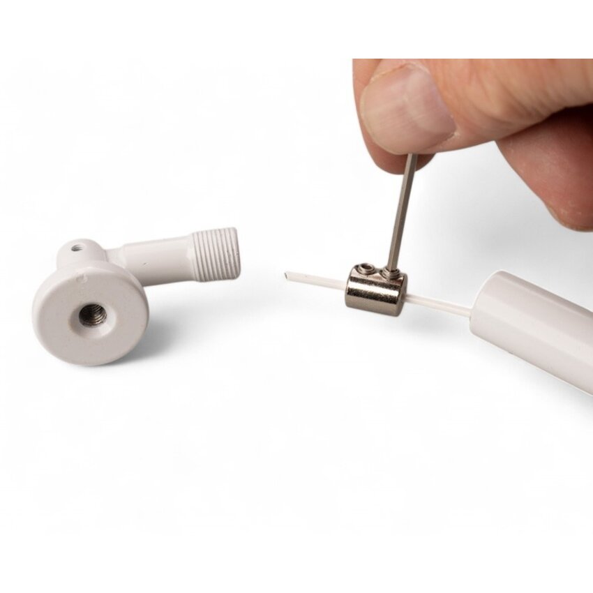 Staalkabel gordijn ophangsysteem wit - Staalkabel als gordijnroede