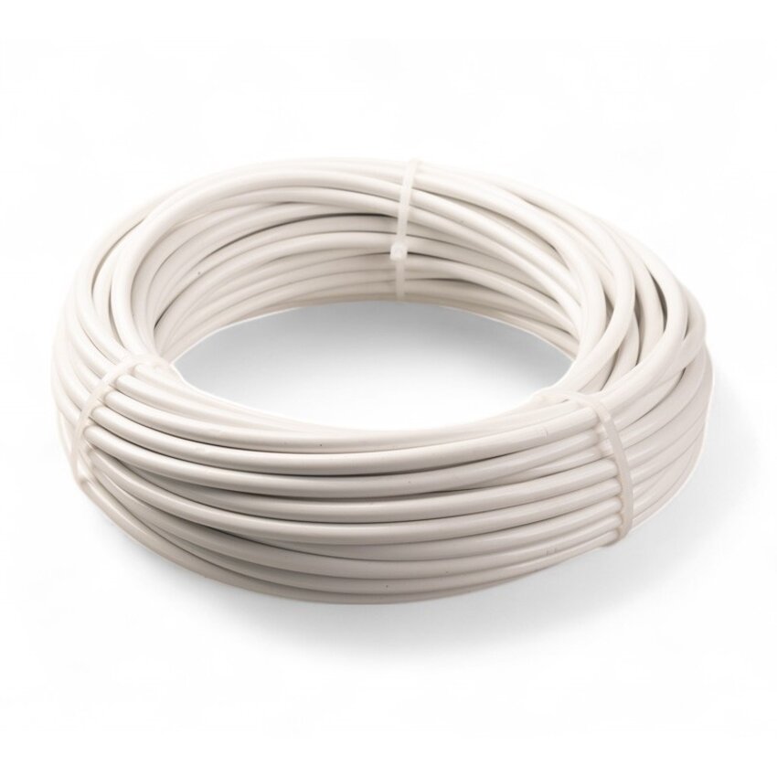 stainless Wasline white pvc coated 3/5 mm x 20 meter
