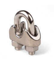 Stahldrahtklem Edelstahl Niro rostfrei 8mm Mit Nüssen