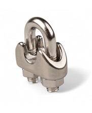 Stahldrahtklem Edelstahl Niro rostfrei 10mm Mit Nüssen