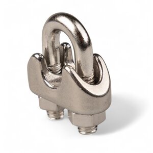 Staaldraadklem RVS 10mm met moeren