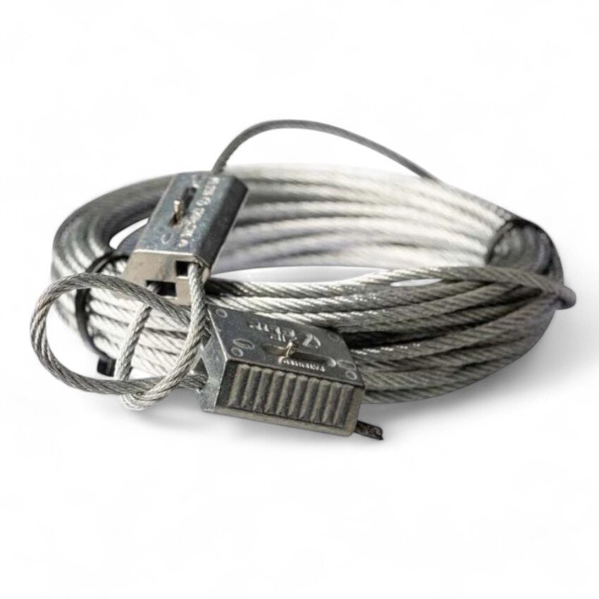 Paket Zip Clip Stahlseil 5mm mit Zip Clip Rize Automatischer Kabelgreifern für 5mm.