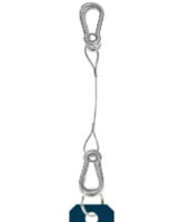 Stahlseil mit Schlaufe schwarz 30cm