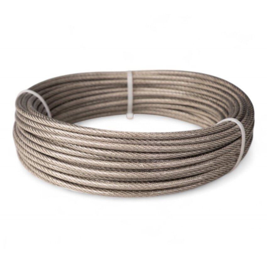 roestvaststaal Staalkabels 3/4 mm geplastificeerd 20 meter