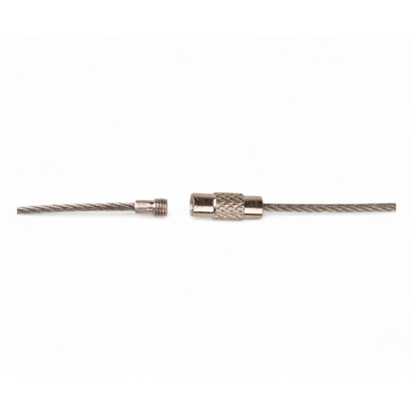 Stainless Wire Rope 200 mm 'bracelet' steel wire key ring