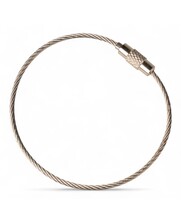 Stainless Wire rope 250 mm 'bracelet' steel wire key ring