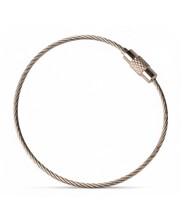 Stainless Wirerope 450 mm 'bracelet' steel wire key ring