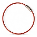 Steelwire 150 mm bracelet Red