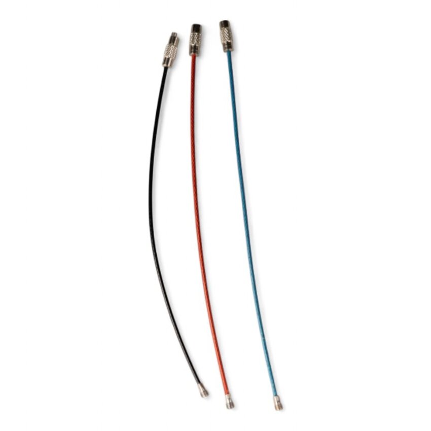 Black Wire Rope 150 mm 'bracelet' steel wire key ring