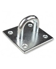 Verzinkte Ösenplatte quadratisch  5mm | 40x40mm