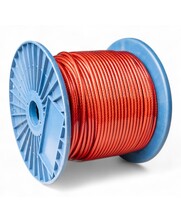 Staalkabels 3/5 mm pvc 100 meter rood  Transparant