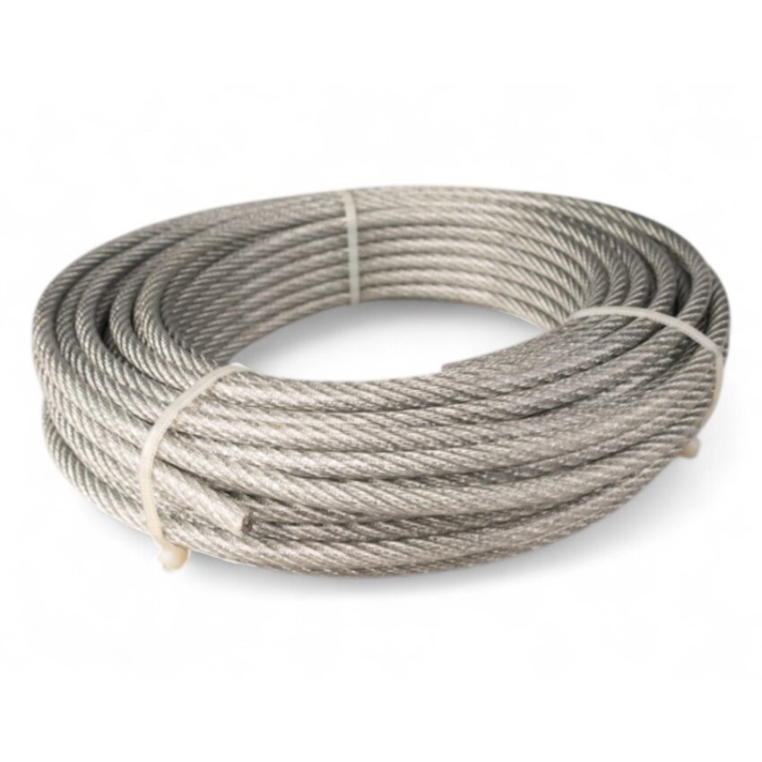 Steel cable bundled PVC 4-5mm 20m