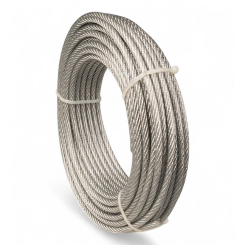 Drahtseil 5/6 mm ummantelt 20 meter