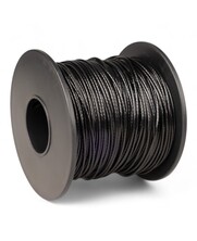 Staalkabel zwart Nylon 1.0/1.2mm 50 meter