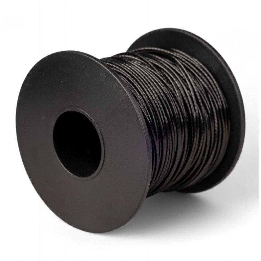 Wire Ropes black Nylon 1.0/1.2mm 50 meter