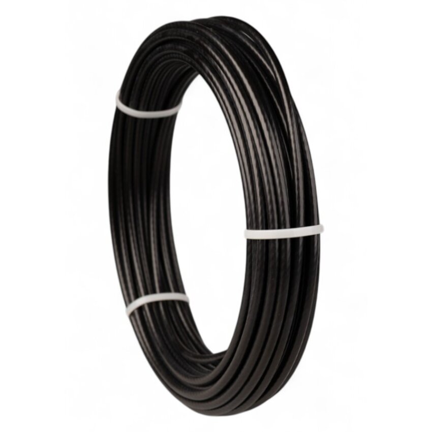 Fitness Staalkabel 4,5mm 20 meter zwart