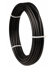 Fitness PA-12 ummanteltes verzinktes Drahtseil 5,5mm 10 meter Schwarz