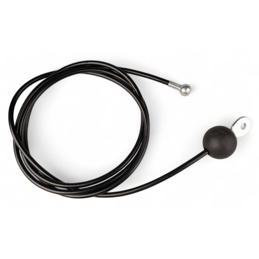 Fitness Stahlseil 4/6mm mit Endkugel und Zugöse und Kugelstopper