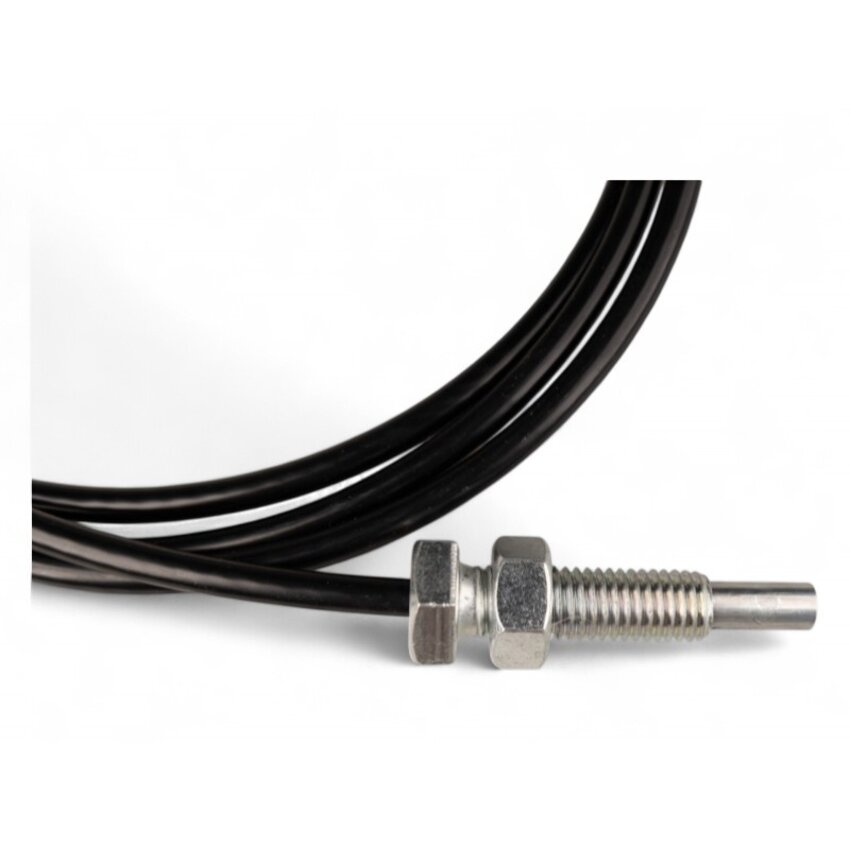 Fitness steel cable 6mm with pressed end stop and M12 thread