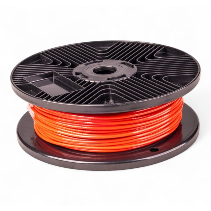 Staalkabel 2/3mm rood 1000m geplastificeerd Megarol