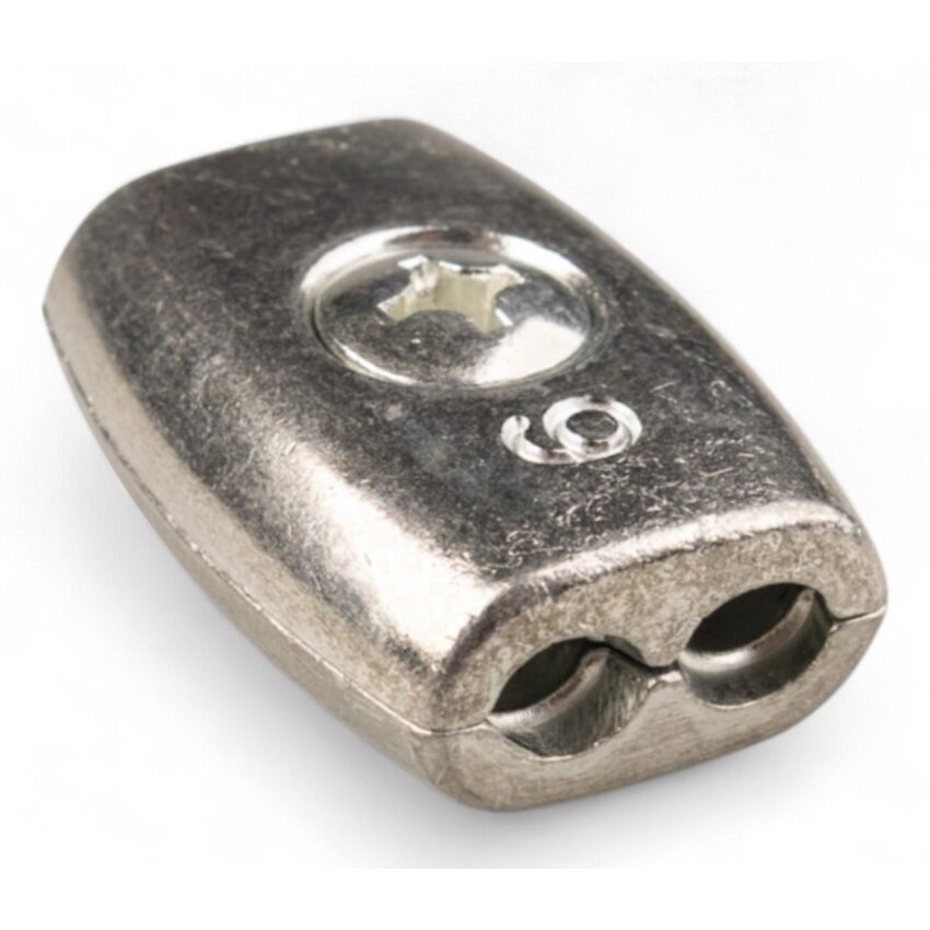 Egg shape wire clamps 6mm