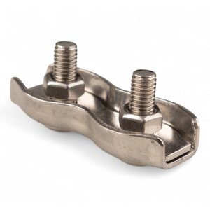 Rvs Duplexklem 5mm