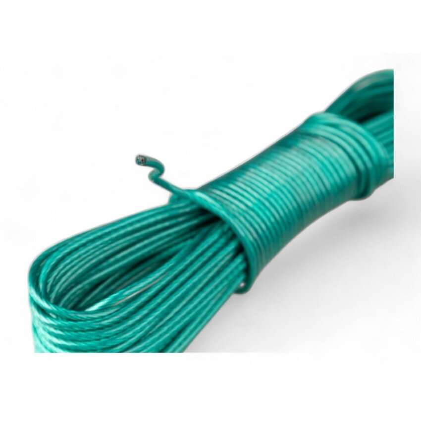 Green Clothesline Wire, Drying Line Wire, 20 m Clothesline