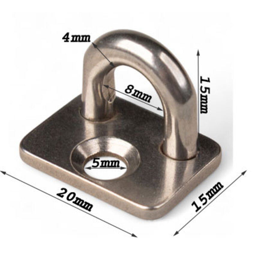 Eye Plate 4 mm Stainless Steel 304