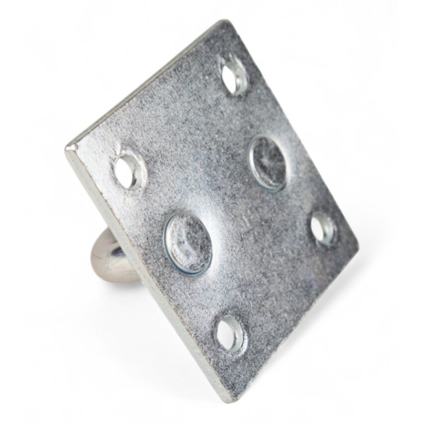 Verzinkte Ösenplatte quadratisch 8mm | 55x55mm