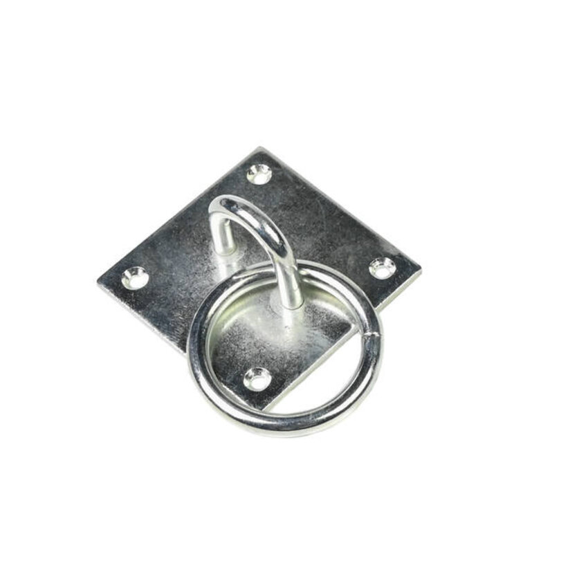 Verzinkte Oogplaat Vierkant Met Ring 8mm