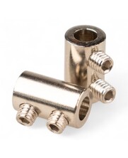Wirestop 1 and 1.5mm  brass chrome plated with Double Allen bolt