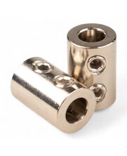 Draadstop 2mm  messing verchroomd met dubbele inbusbout