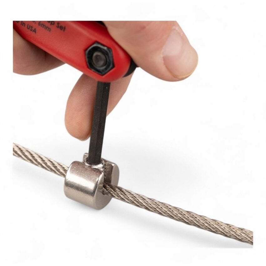 Stainless Steel 316 Wire Rope Clamp Stopper 4mm for Cable Railings and Outdoor Projects