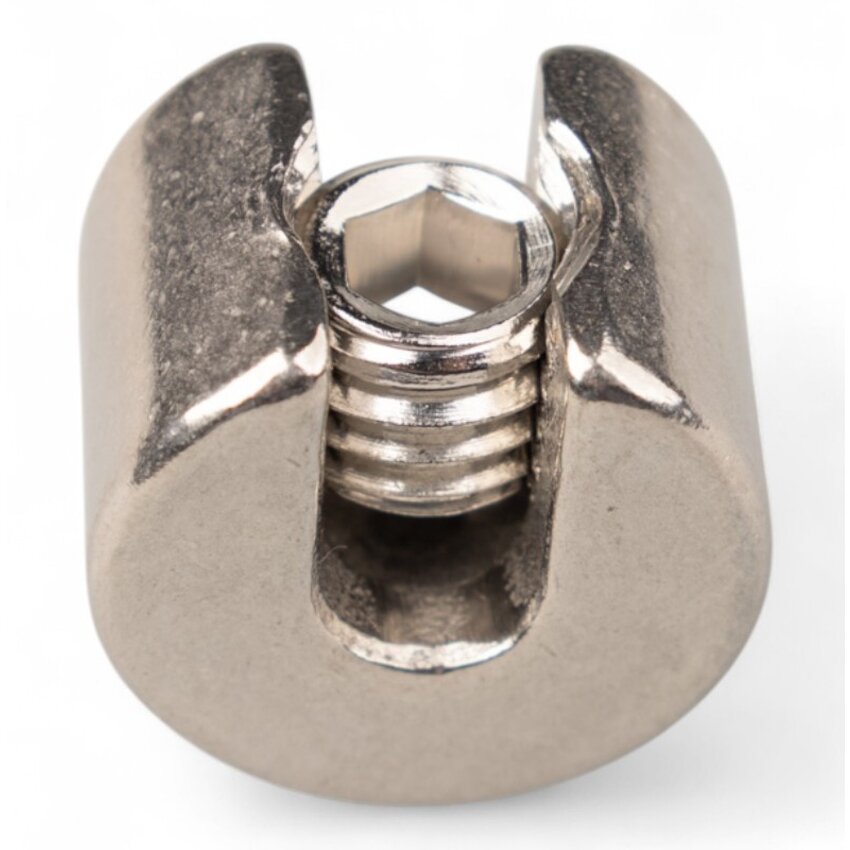 Edelstahl 316 Drahtseil Klemstopper 5mm für Schwere Seilkonstruktionen und Außenbereiche