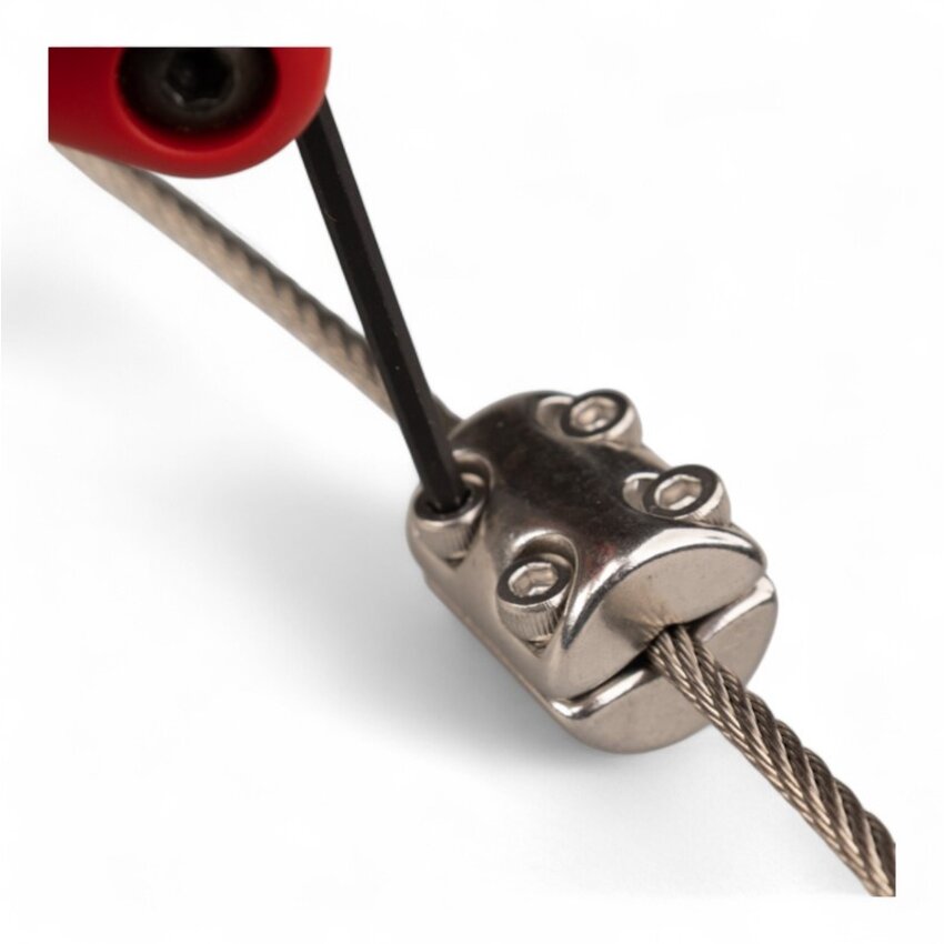 2-delige Klemring met inbusboutjes - AISI316/A4