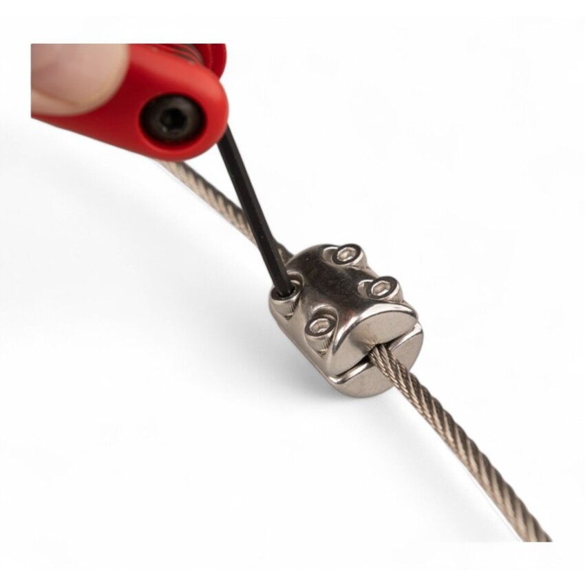 2-delige Klemring met inbusboutjes - AISI316/A4