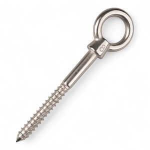 Stainless screw-eye 8x80