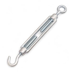 Draadspanner haak en oog M6