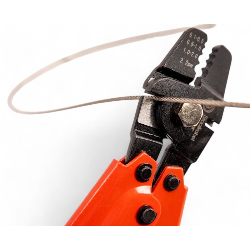 Staalkabelpakket met perstang 1mm