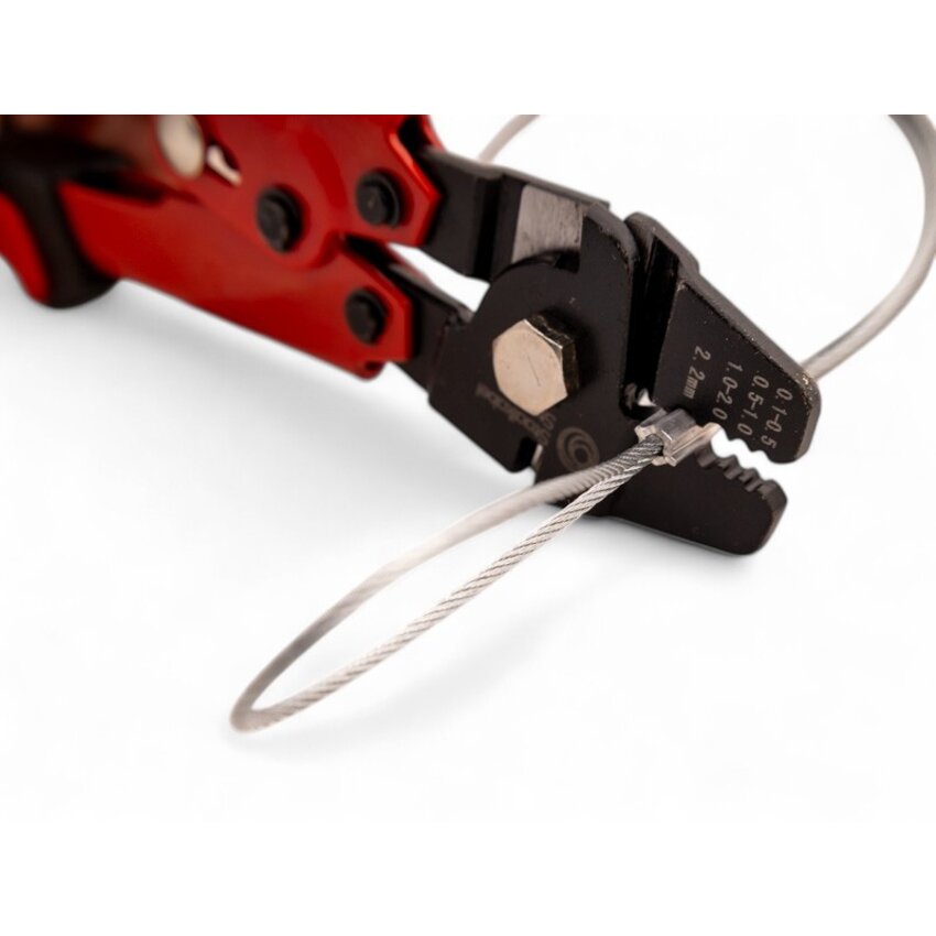 Staalkabelpakket met perstang 1mm