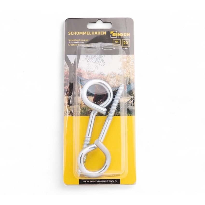 Schaukelhaken-Set mit Kringel 10x125mm 2-tlg