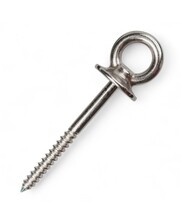 Stainless steel wood screw with collar AISI316/A4