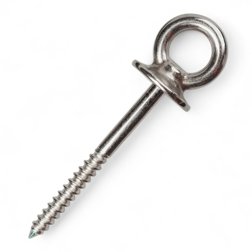 Stainless steel wood screw with collar AISI316/A4