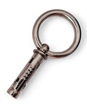 Wandanker aus Edelstahl zur Befestigung von Ketten oder Kabelschlössern