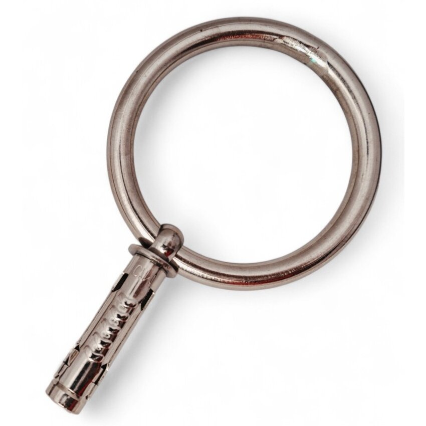 Stainless steel Wall Anchor XLfor attaching chains or cable locks  M10 x 10 x 100mm