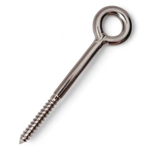 stainless screw-eye woodthread 8x130