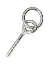 Schroefoog met houtdraad 7cm